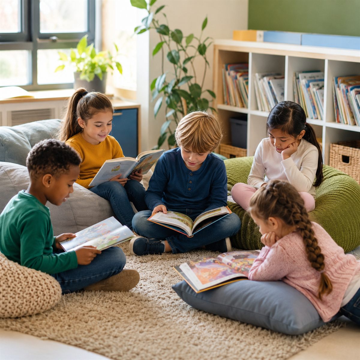 Niños y niñas en una actividad extraescolar de Nivel UP